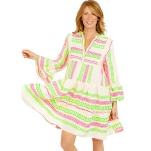 Sofia Made In Italy Tori Tunic‎ Dress Size Large Boho AKA